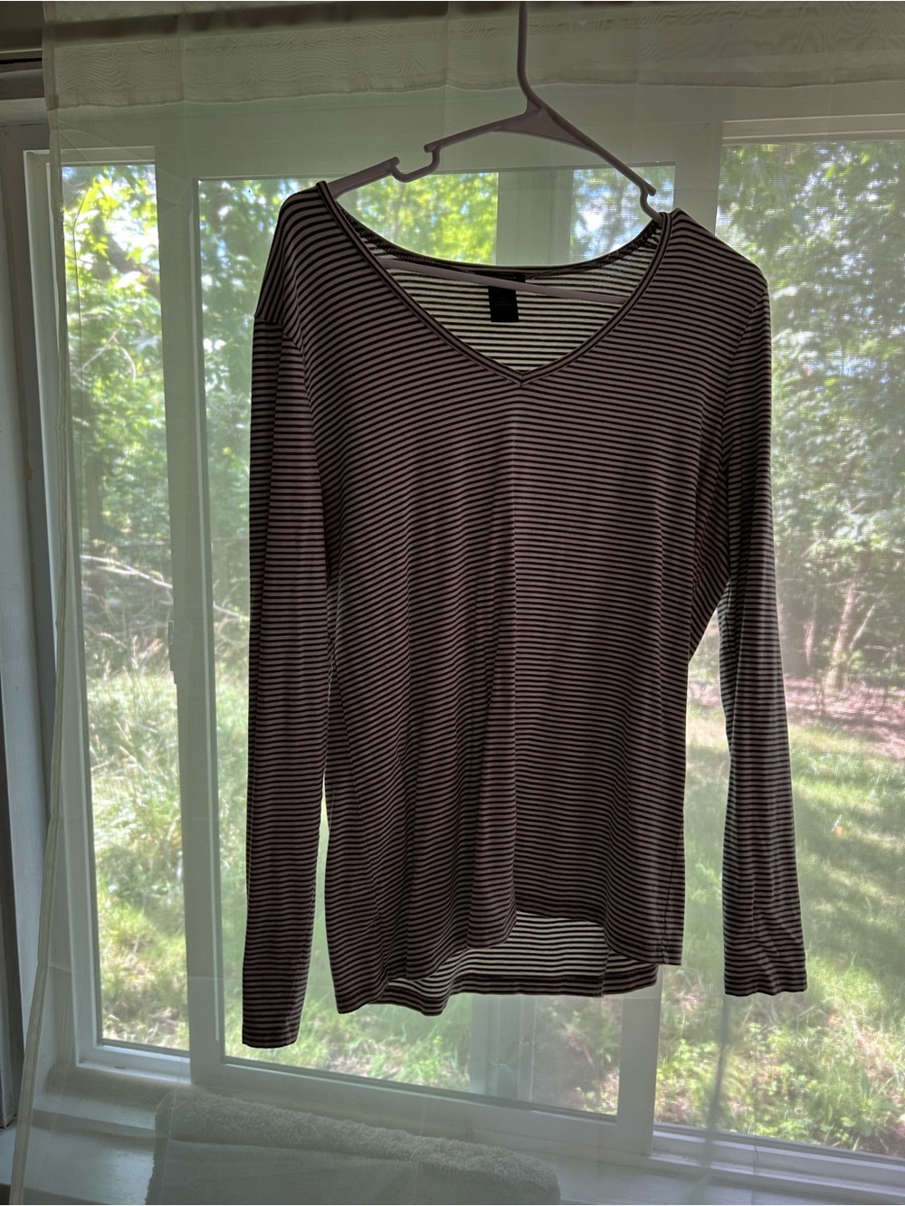Striped Ann Taylor Long Sleeve Tee